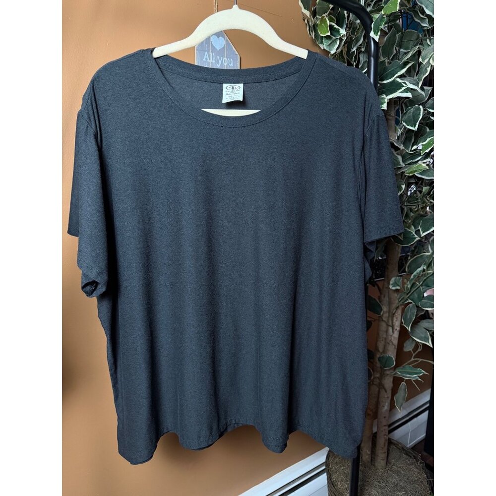Athletics Works ButterCoar Charcoal  Crewneck T-Shirt 3XL Recycled Polyester